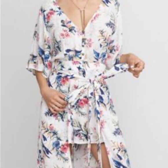 American Eagle botanical romper dress size 4 - Picture 13 of 14